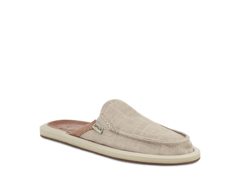 Sanuk You Got My Back Hemp Slipper - Sanuk Shoes Womens Beige - Philippines NVRPWD324